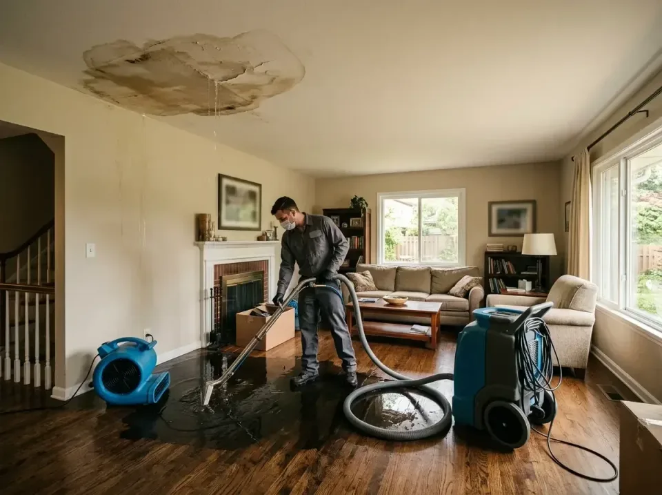 attic-pipe-burst-ceiling-drip-008 — frequently asked questions, Water Damage Restoration & Carpet Care in Harrisburg, IL